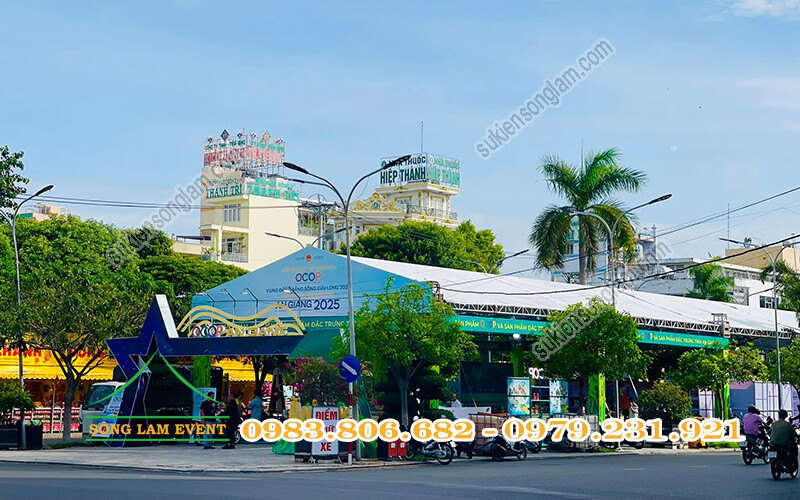 Cho thuê nhà bạt tổ chức Diễn đàn kết nối sản phẩm OCOP vùng DBSCL 2025 An Giang