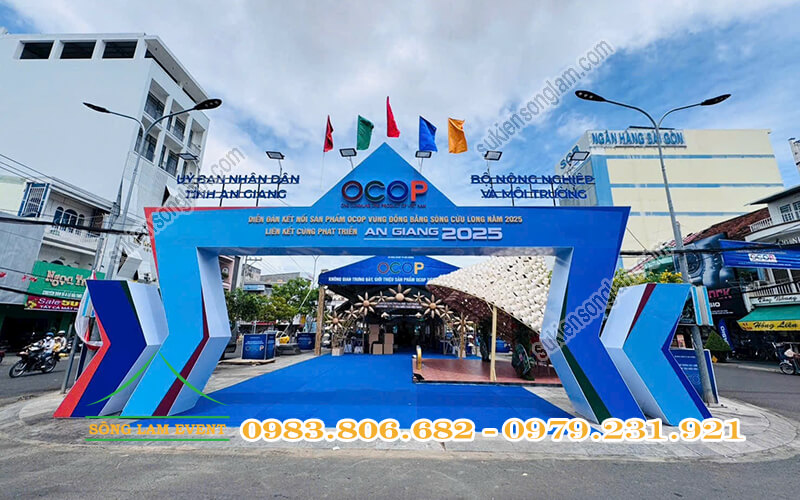 Cho thuê nhà bạt tổ chức Diễn đàn kết nối sản phẩm OCOP vùng DBSCL 2025 An Giang