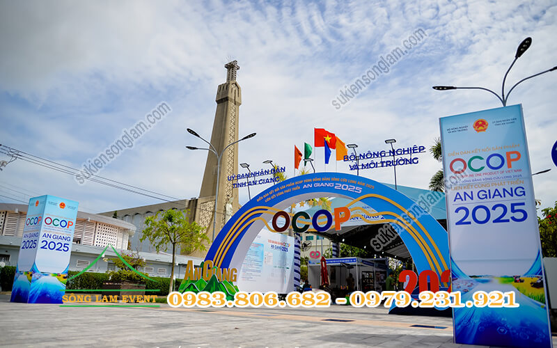 Cho thuê nhà bạt tổ chức Diễn đàn kết nối sản phẩm OCOP vùng DBSCL 2025 An Giang