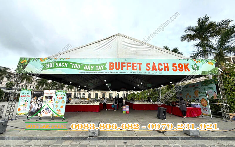Cho thuê nhà bạt tổ chức hội sách 2025 tại Gò Vấp TPHCM