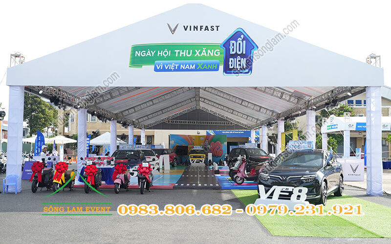 Cho thuê nhà bạt tổ chức Ngày hội thu xăng đổi điện 2025 của Vinfast tại Vũng Tàu