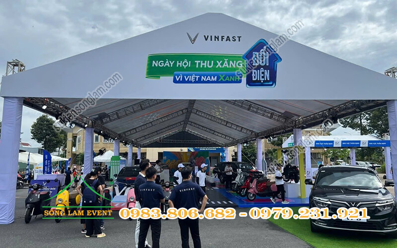Cho thuê nhà bạt tổ chức Ngày hội thu xăng đổi điện 2025 của Vinfast tại Vũng Tàu