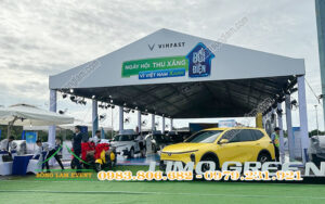 Cho thuê nhà bạt tổ chức sự kiện Thu xăng đổi điện 2025 của Vinfast tại Cà Mau