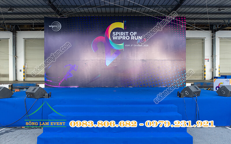 Cho thuê sân khấu sự kiện tổ chức Giải chạy Spirit Of Wipro Run 2025 TPHCM Cho thuê sân khấu sự kiện tổ chức Giải chạy Spirit Of Wipro Run 2025 TPHCM