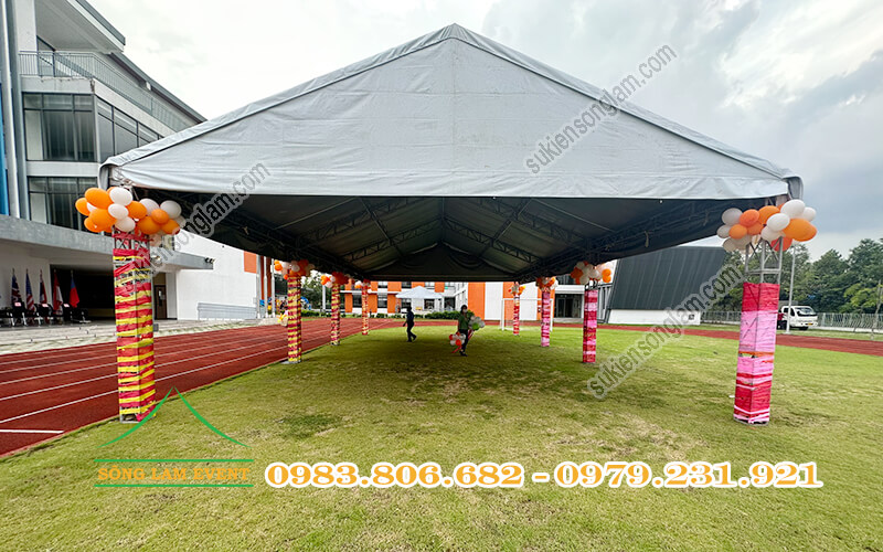 Thuê nhà bạt sự kiện trường học, lễ tốt nghiệp, hội thao ngoài trời