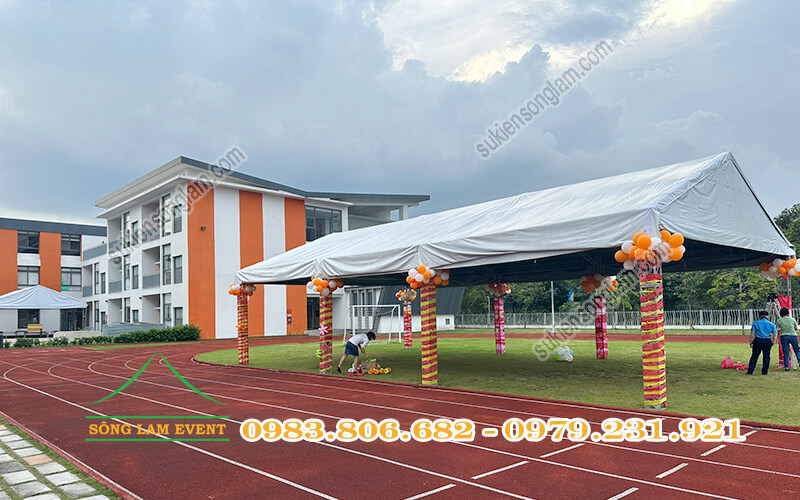 Thuê nhà bạt sự kiện trường học, lễ tốt nghiệp, hội thao ngoài trời