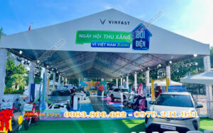 Cho thuê nhà bạt tổ chức sự kiện Thu xăng đổi điện 2025 tại Vĩnh Long