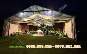 Cho thuê nhà bạt trong suốt tổ chức tiệc cưới tại The Camville Dalat Lâm Đồng