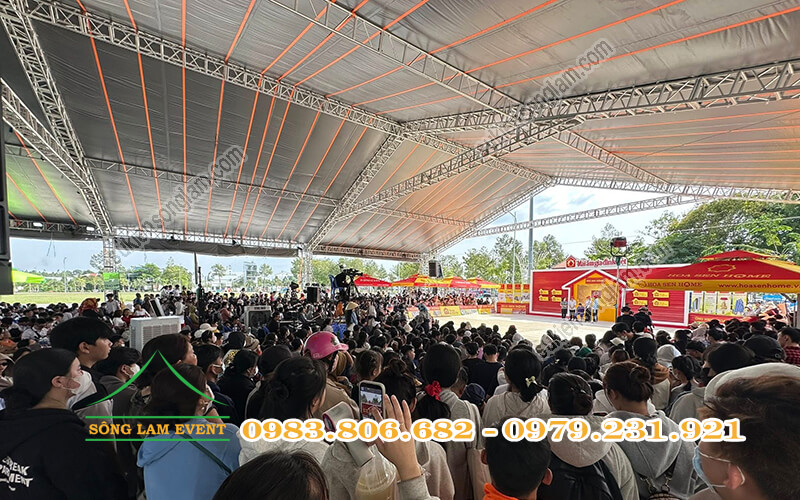 Cho thuê nhà bạt truss nhôm