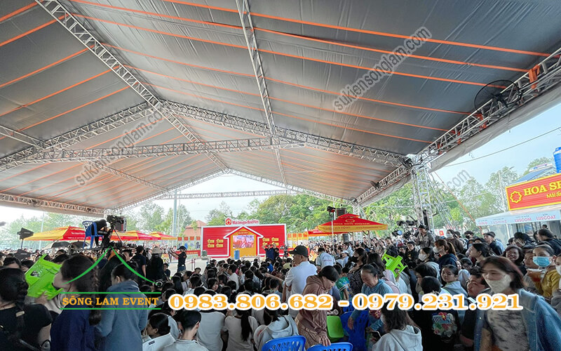 Cho thuê nhà bạt truss nhôm