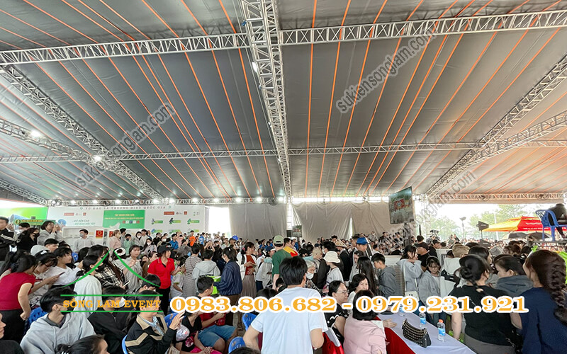 Cho thuê nhà bạt truss nhôm