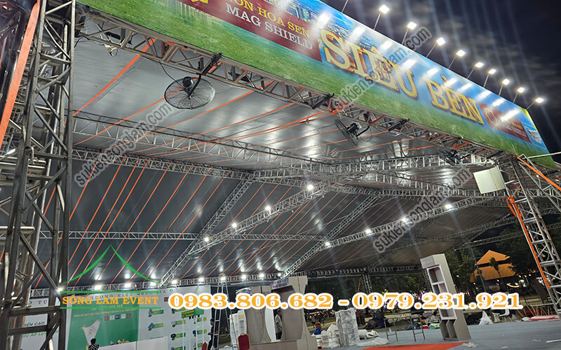 Cho thuê nhà bạt truss nhôm