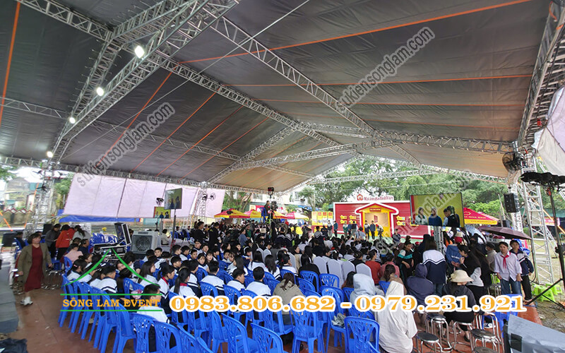 Cho thuê nhà bạt truss nhôm