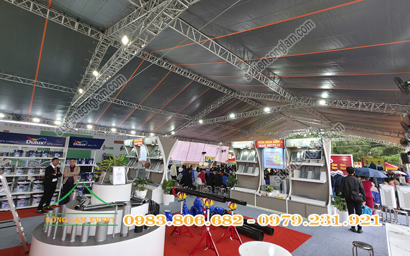 Cho thuê nhà bạt truss nhôm