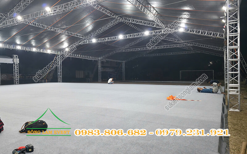 Cho thuê nhà bạt truss nhôm