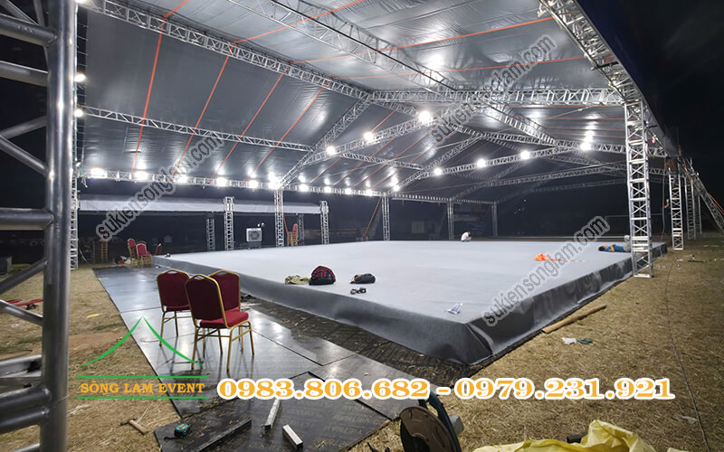 Cho thuê nhà bạt truss nhôm