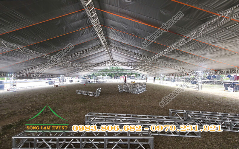 Cho thuê nhà bạt truss nhôm