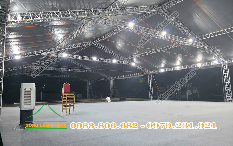 Cho thuê nhà bạt truss nhôm