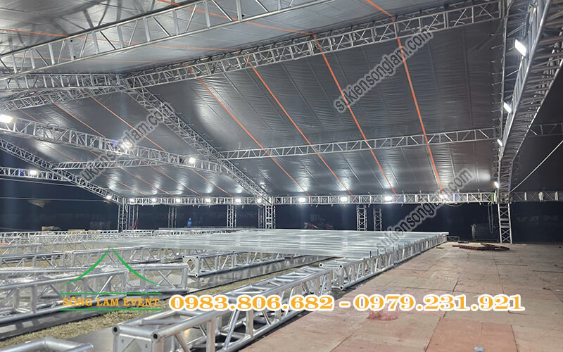 Cho thuê nhà bạt truss nhôm