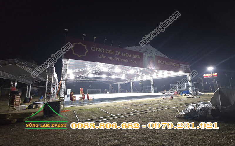 Cho thuê nhà bạt truss nhôm