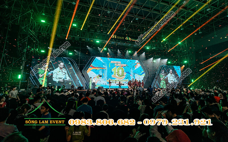 Cho thuê bàn ghế sự kiện tại Buổi hòa nhạc kỷ niệm 10 năm trường Anne Hill