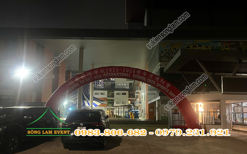 Cho thuê cổng hơi sự kiện tổ chức Ngày hội thể thao Việt Hoa 2025