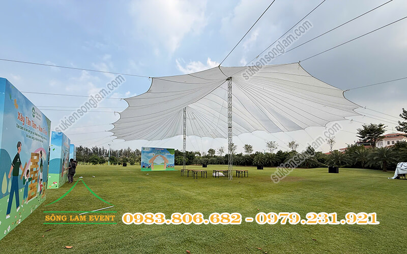 Cho thuê dù sự kiện tổ chức Chương trình Vui hội gia đình kết nối yêu thương Hoa Linh miền Nam