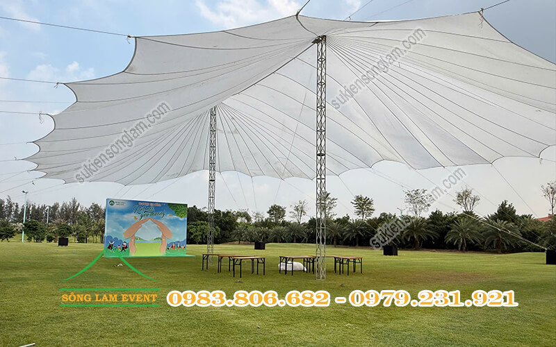 Cho thuê dù sự kiện tổ chức Chương trình Vui hội gia đình kết nối yêu thương Hoa Linh miền Nam
