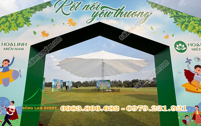 Cho thuê dù sự kiện tổ chức Chương trình Vui hội gia đình kết nối yêu thương Hoa Linh miền Nam