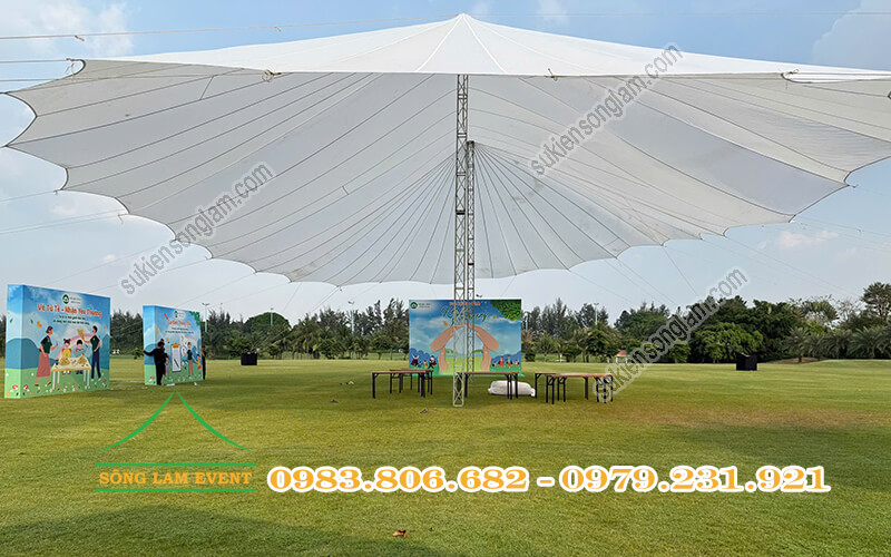 Cho thuê dù sự kiện tổ chức Chương trình Vui hội gia đình kết nối yêu thương Hoa Linh miền Nam