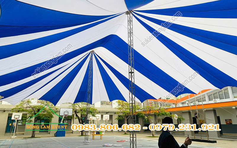 Cho thuê dù sự kiện tổ chức Workshop Yoyo trường quốc tế Singapore SIS TPHCM