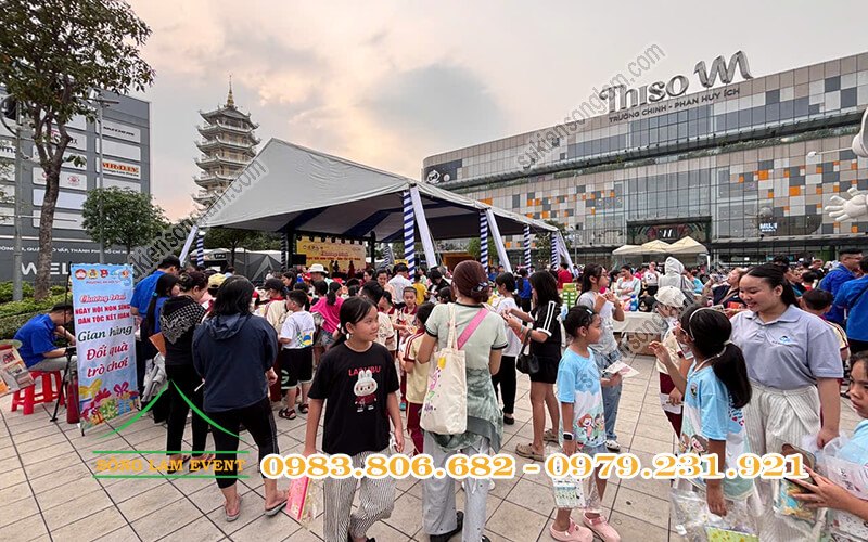 Cho thuê nhà bạt tổ chức Chương trình Ngày hội non sông dân tộc kết đoàn