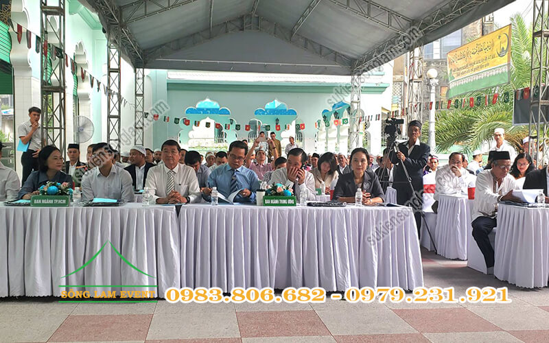 Cho thuê nhà bạt tổ chức Đại hội đại biểu cộng đồng Hồi Giáo Islam TPHCM