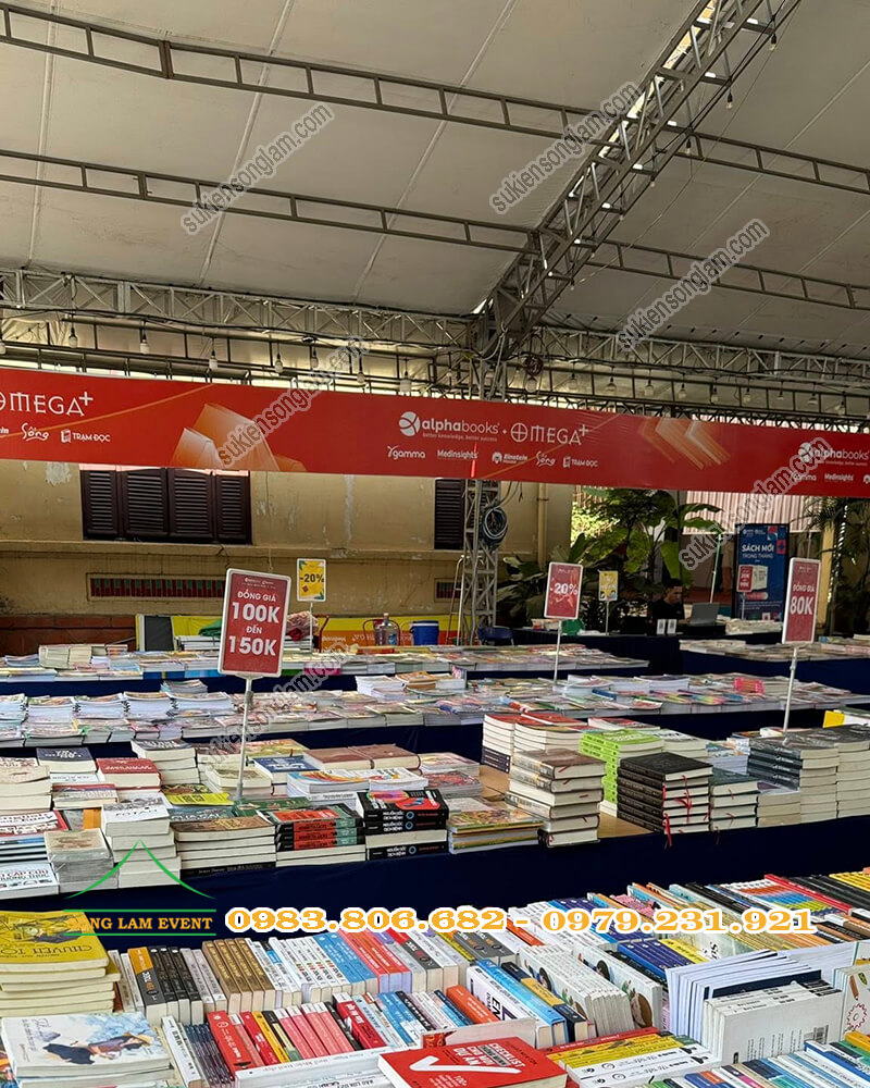 Cho thuê nhà bạt tổ chức Hội sách dọn kho đón Tết phường Xuân Hòa TPHCM