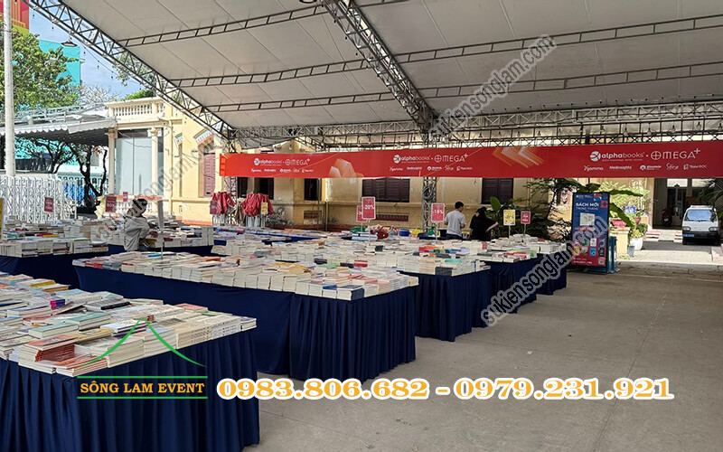 Cho thuê nhà bạt tổ chức Hội sách dọn kho đón Tết phường Xuân Hòa TPHCM