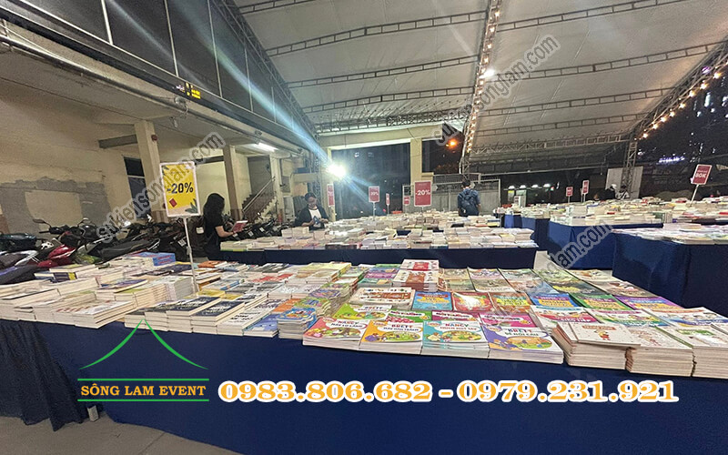 Cho thuê nhà bạt tổ chức Hội sách dọn kho đón Tết phường Xuân Hòa TPHCM