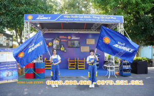 Cho thuê nhà bạt làm gian hàng Shell Advance tại Đại hội mô tô Cần Thơ 2025