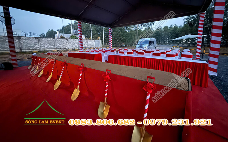 Cho thuê nhà bạt tổ chức Lễ khởi công dự án công ty TNHH Hyogo Việt Nam