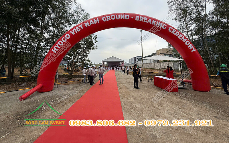 Cho thuê nhà bạt tổ chức Lễ khởi công dự án công ty TNHH Hyogo Việt Nam