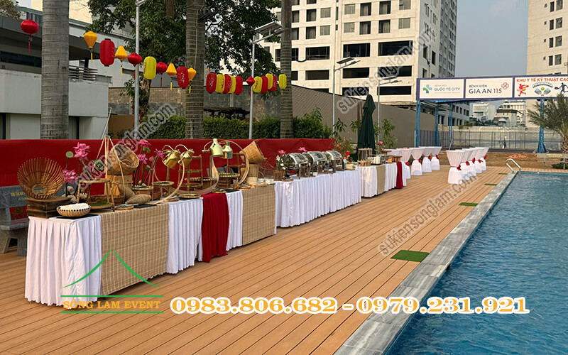 Cho thuê bàn ghế sự kiện tổ chức Tiệc tất niên 2025 Khu y tế kỹ thuật cao TPHCM