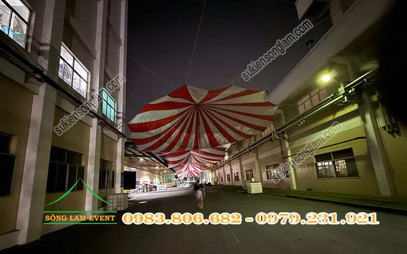 Cho thuê dù sự kiện tổ chức tiệc tất niên công ty Uni - President Việt Nam TPHCM