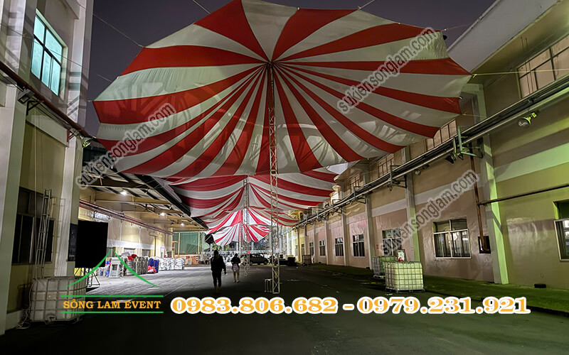 Cho thuê dù sự kiện tổ chức tiệc tất niên công ty Uni - President Việt Nam TPHCM