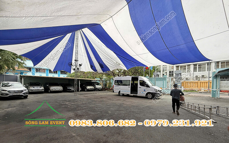 Cho thuê dù sự kiện tổ chức chương trình công ty EVN PECC3