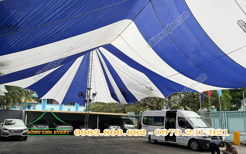 Cho thuê dù sự kiện tổ chức chương trình công ty EVN PECC3