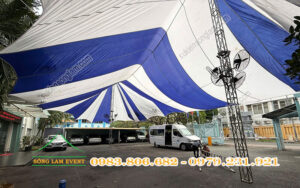 Cho thuê dù sự kiện tổ chức chương trình công ty EVN PECC3