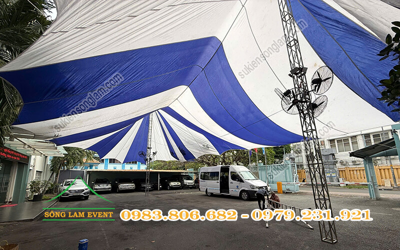 Cho thuê dù sự kiện tổ chức chương trình công ty EVN PECC3