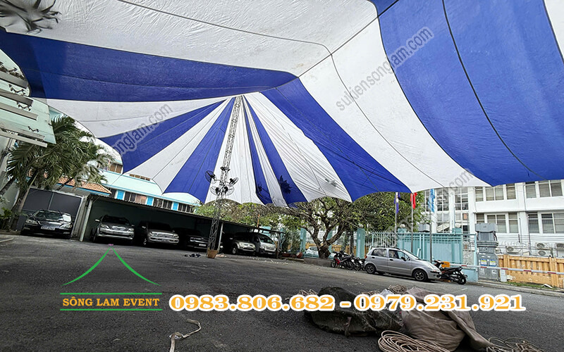 Cho thuê dù sự kiện tổ chức chương trình công ty EVN PECC3