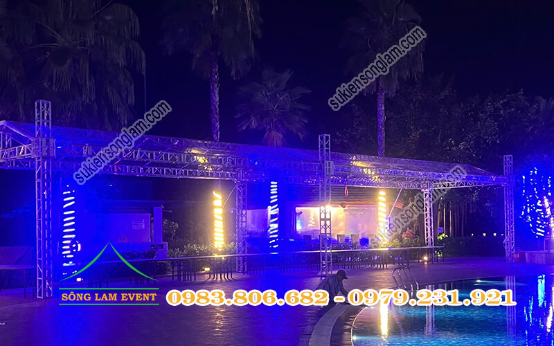 Cho thuê nhà bạt truss nhôm tổ chức Midnight in Blu tại Radisson Blu Resort Phú Quốc
