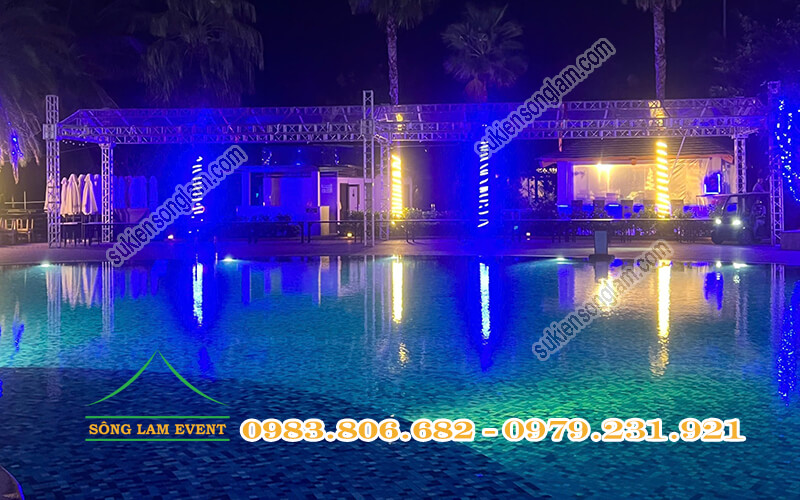 Cho thuê nhà bạt truss nhôm tổ chức Midnight in Blu tại Radisson Blu Resort Phú Quốc