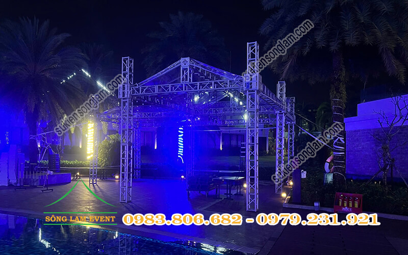 Cho thuê nhà bạt truss nhôm tổ chức Midnight in Blu tại Radisson Blu Resort Phú Quốc